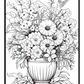 Flowers on Windowsill Colouring Book 2