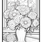 Flowers on Windowsill Colouring Book 5