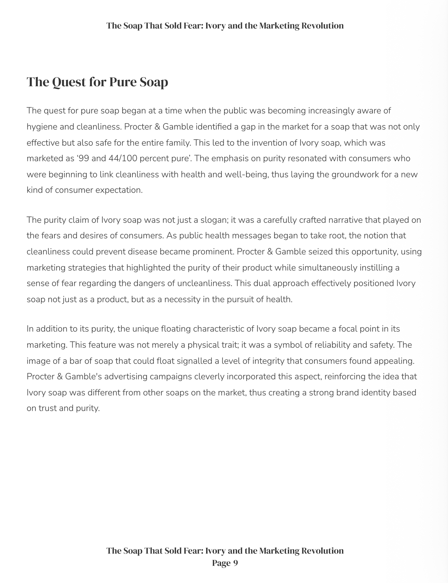 The Soap that Sold Fear: Ivory and the Marketing Revolution (downloadable digital product)