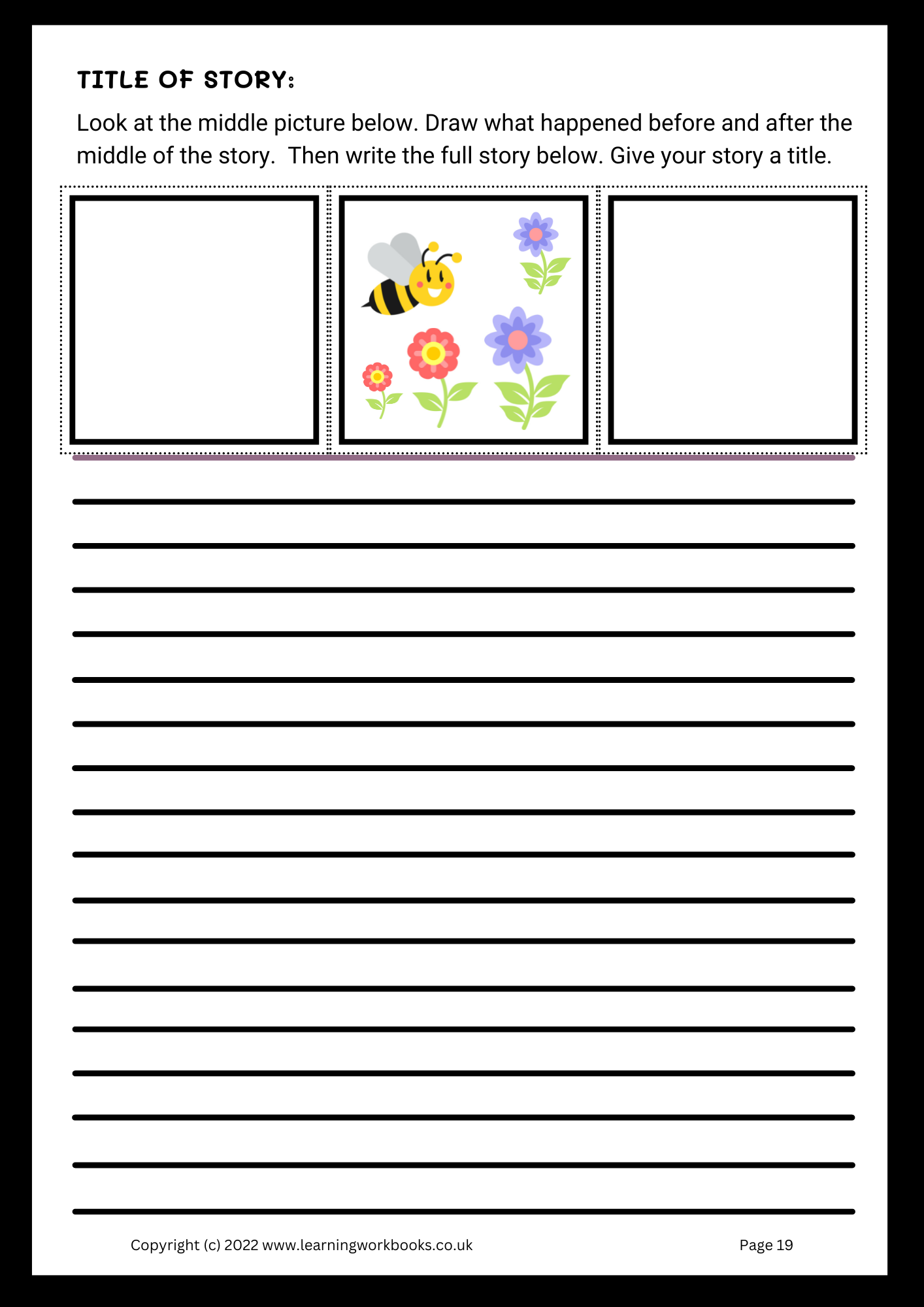 Story　Learning　–　Write　Draw　the　and　Workbooks