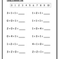 Addition to 5 Homework Sheets (downloadable digital product)