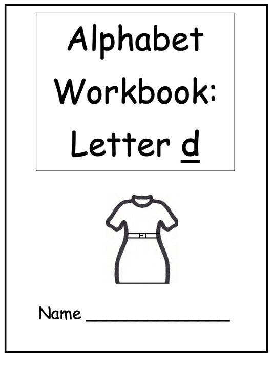 Alphabet Workbook Letter D