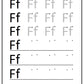 Alphabet Workbook Letter F (downloadable digital product)