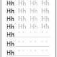 Alphabet Workbook Letter H (downloadable digital product)