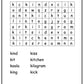 Alphabet Workbook Letter K (downloadable digital product)