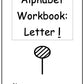 Alphabet Workbook Letter L (downloadable digital product)
