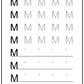 Alphabet Workbook Letter M (downloadable digital product)