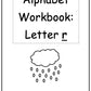 Alphabet Workbook Letter R (downloadable digital product)