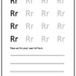 Alphabet Workbook Letter R (downloadable digital product)