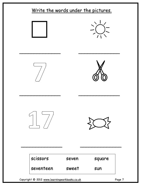 Alphabet Workbook Letter S