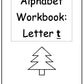 Alphabet Workbook Letter T (downloadable digital product)