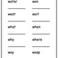 Alphabet Workbook Letter W (downloadable digital product)