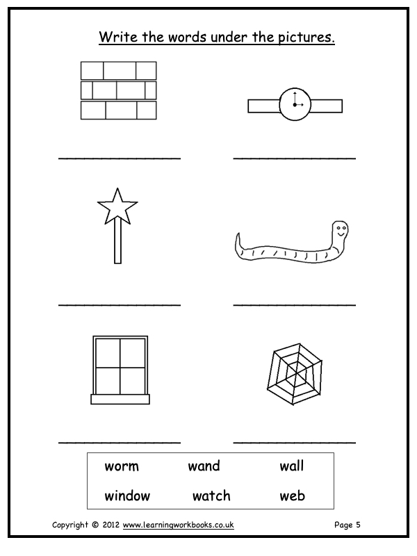 Alphabet Workbook Letter W