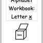 Alphabet Workbook Letter X (downloadable digital product)