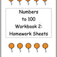 Numbers to 100 Workbook 2: Homework Sheets (downloadable digital product)