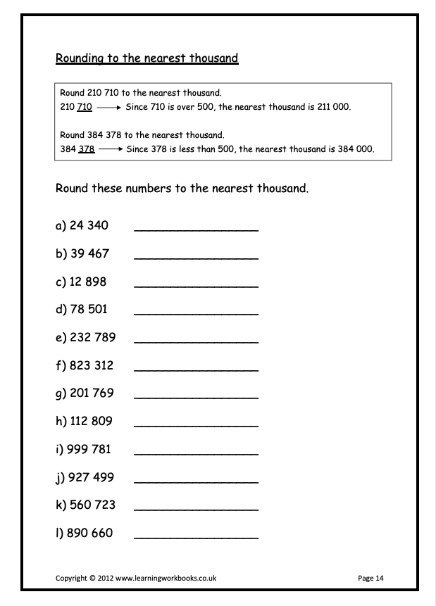 Place Value to a Billion