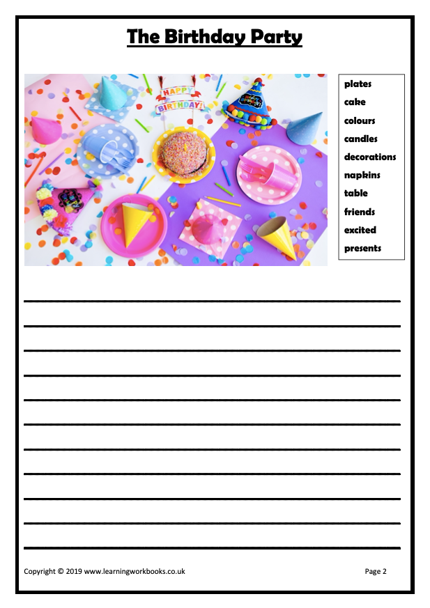 Story Writing Workbook 1