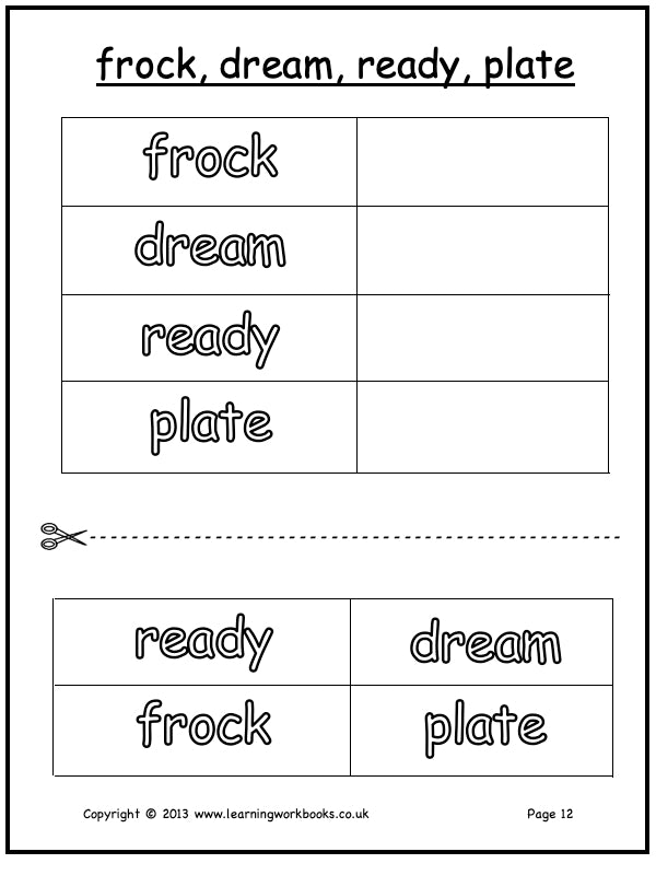 Visual Discrimination with Letters Workbook 4