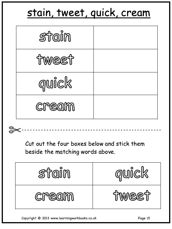 Visual Discrimination with Letters Workbook 4