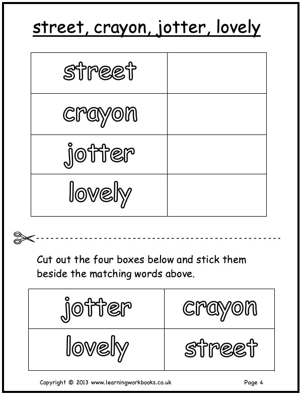 Visual Discrimination with Letters Workbook 5