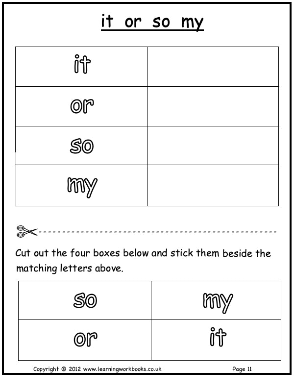 Visual Discrimination with Letters Workbook 1