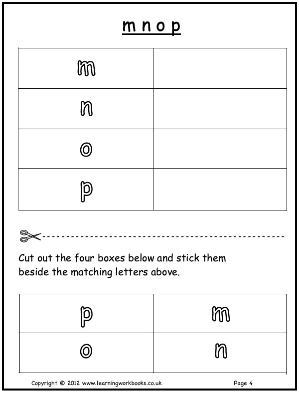 Visual Discrimination with Letters Workbook 1