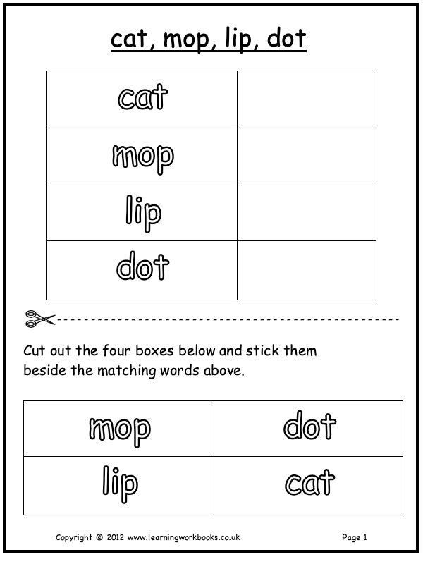 Visual Discrimination with Letters Workbook 2