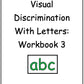 Visual Discrimination with Letters Workbook 3 (downloadable digital product)