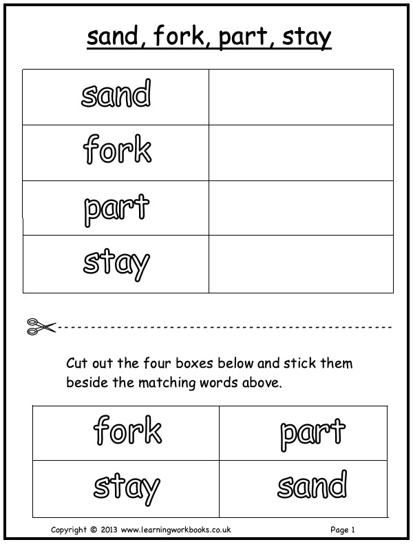 Visual Discrimination with Letters Workbook 3