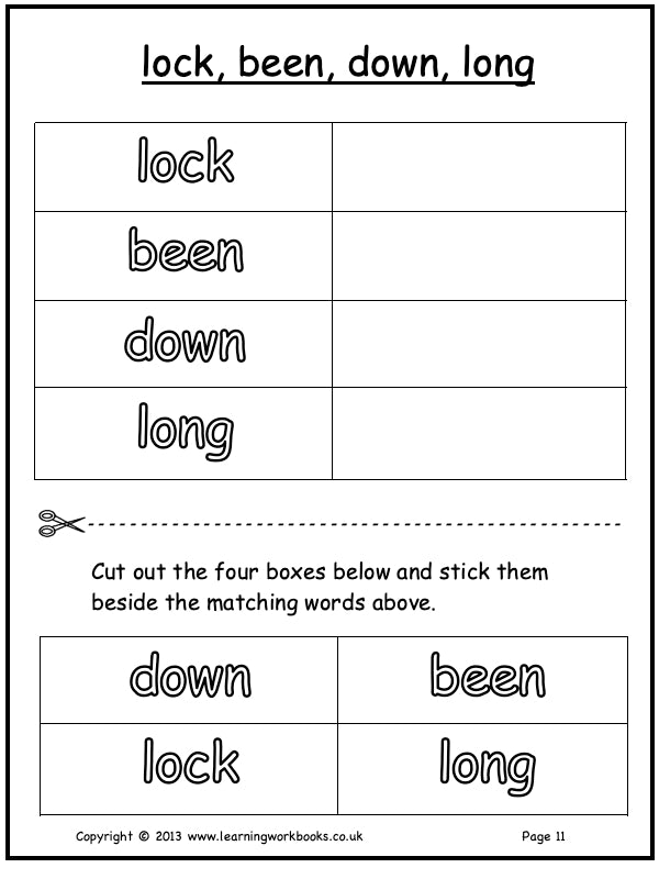 Visual Discrimination with Letters Workbook 3