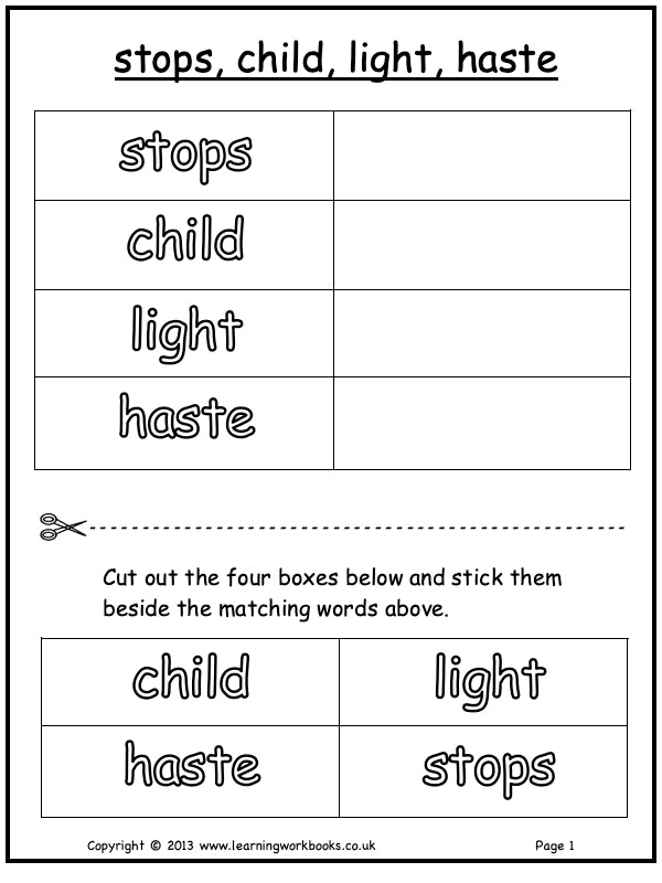 Visual Discrimination with Letters Workbook 4