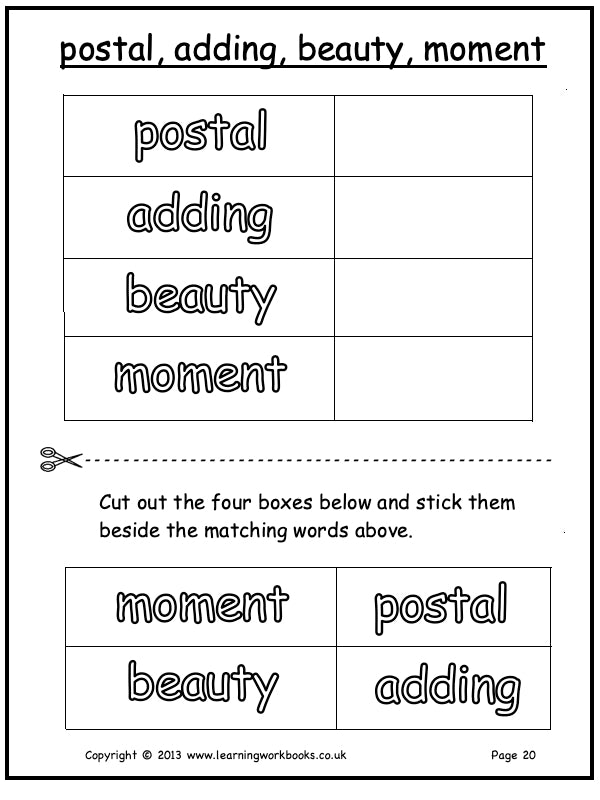 Visual Discrimination with Letters Workbook 5