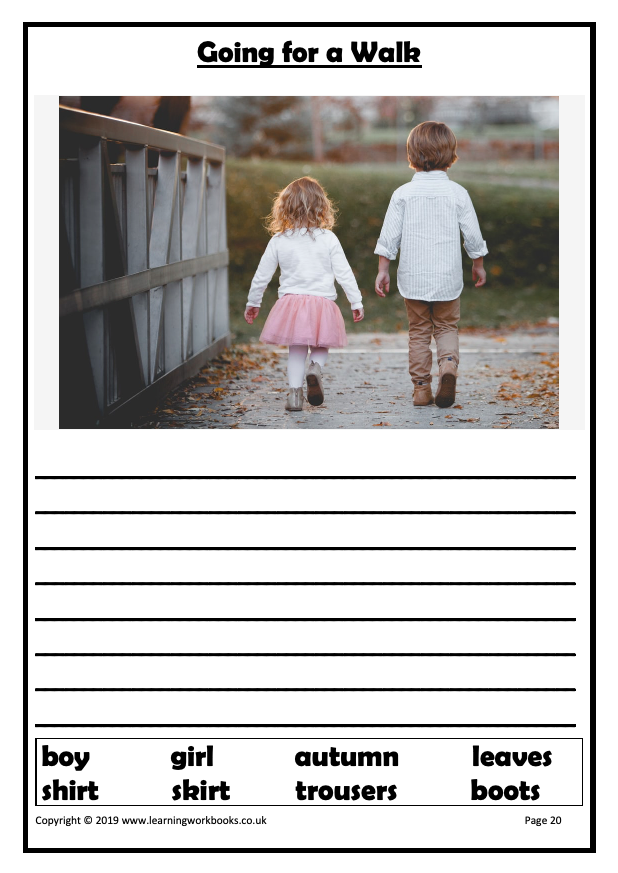 Write a Story About the Picture Workbook 1