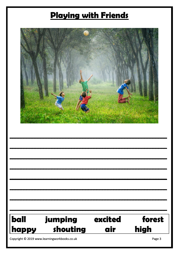 Write a Story About the Picture Workbook 1