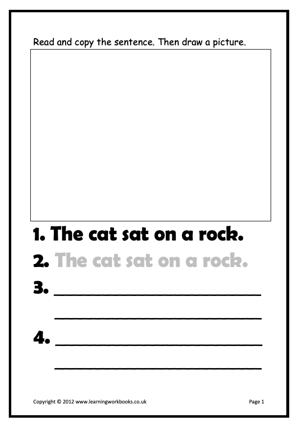 Writing Sentences Workbook 2