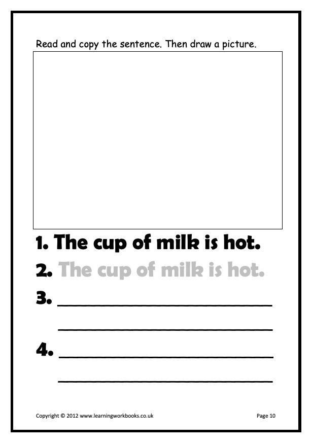 Writing Sentences Workbook 3