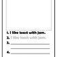 Writing Sentences Workbook 3 (downloadable digital product)