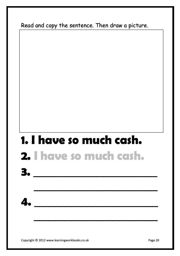 Writing Sentences Workbook 4