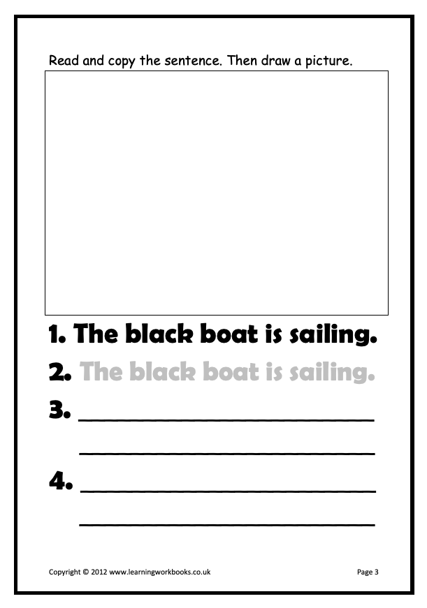 Writing Sentences Workbook 4