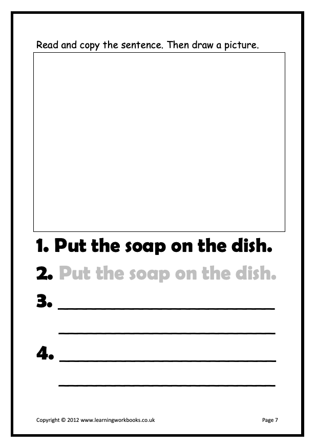 Writing Sentences Workbook 4