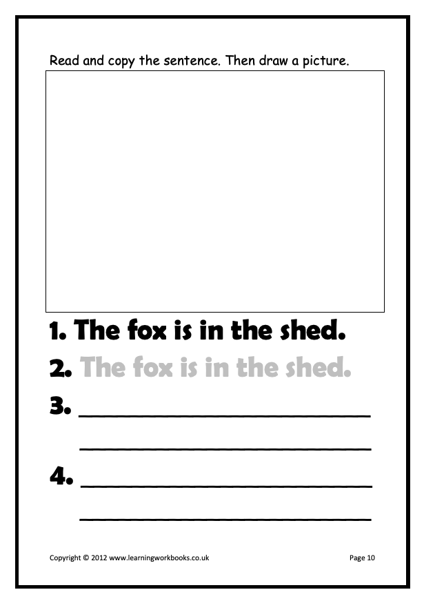 Writing Sentences Workbook 5