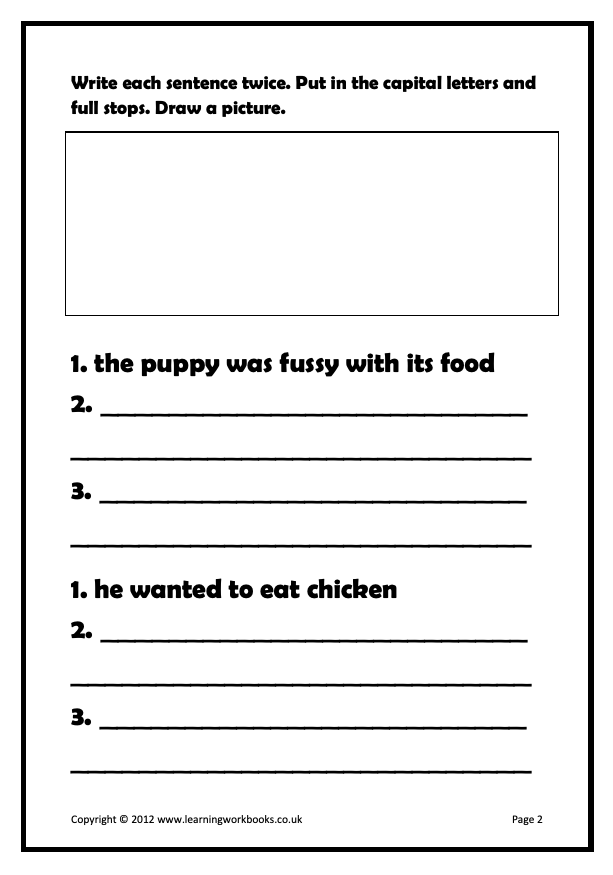 Writing Sentences Workbook 6