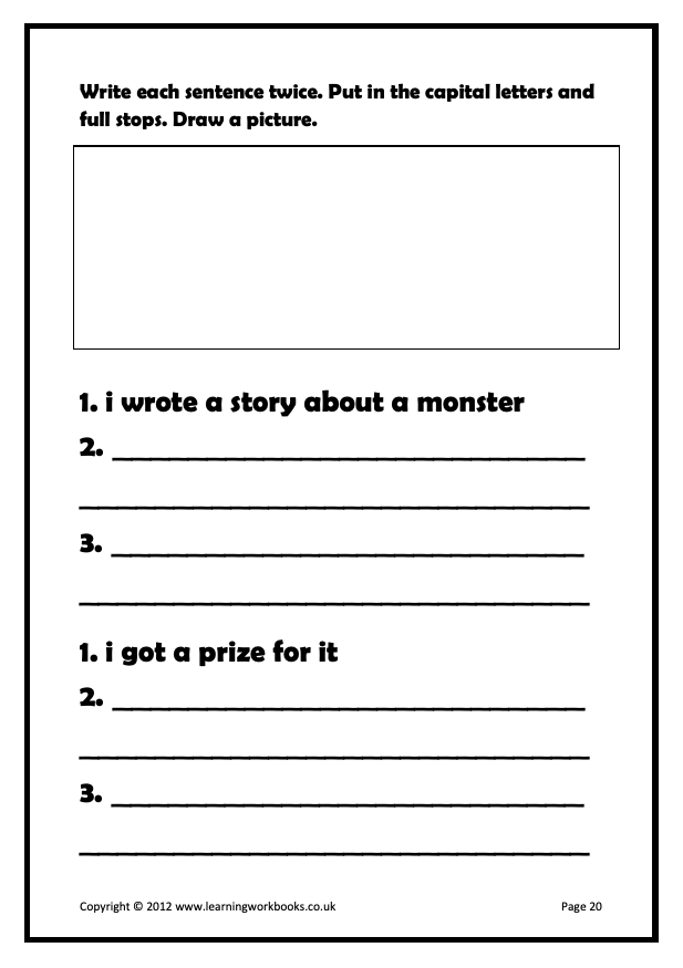 Writing Sentences Workbook 6