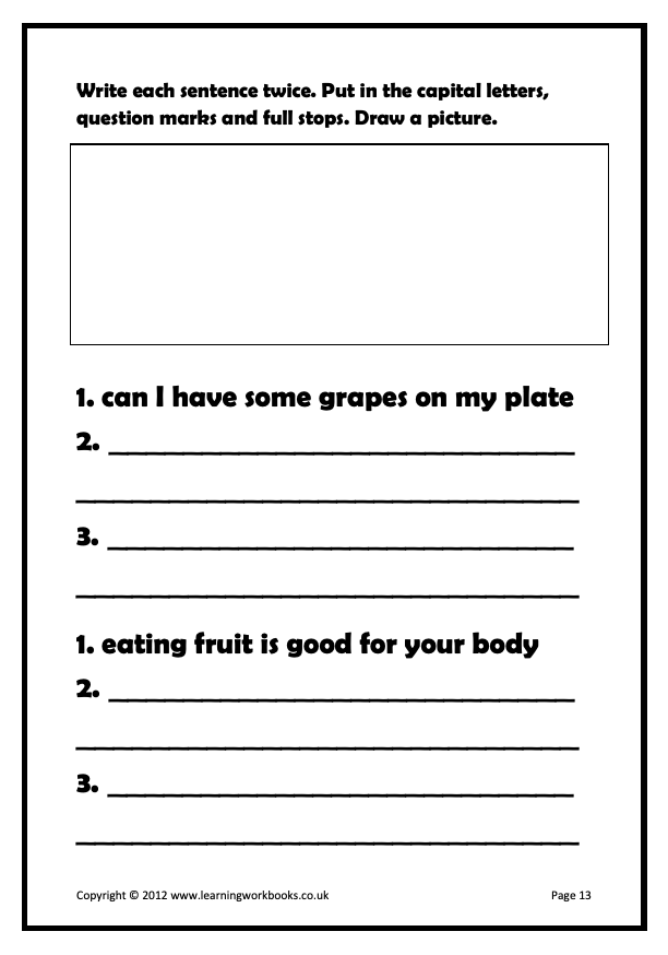 Writing Sentences Workbook 7