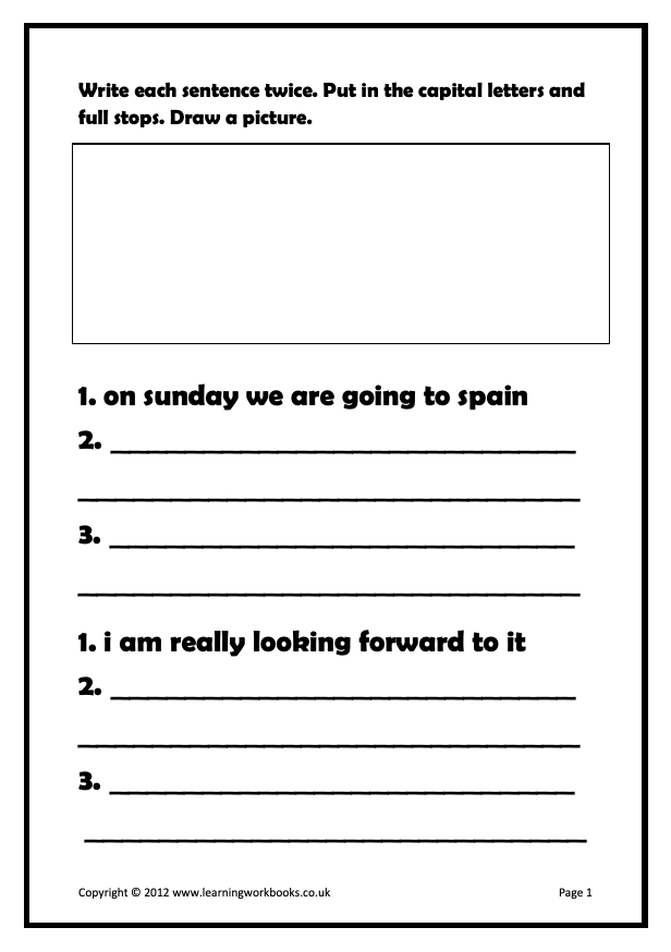 Writing Sentences Workbook 8