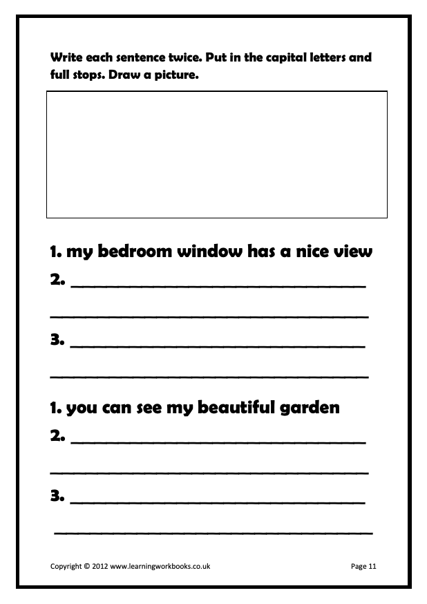 Writing Sentences Workbook 8