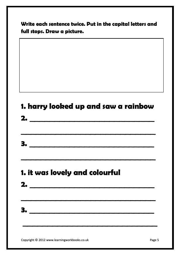 Writing Sentences Workbook 9